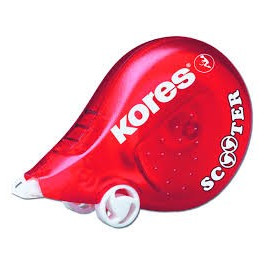 Korekční strojek Kores Scooter červený